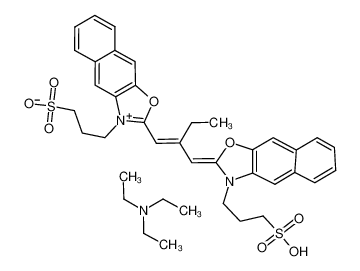 3,3'-DISULFOPROPYL-5,6,5',6'-DIBENZ-9-ETHYLOXACARBOCYANINE TRIETHYLAMMONIUM SALT 92771-39-6