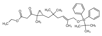 ethyl (4S,5S,9E)-3-oxo-4,7,7,10-tetramethyl-4,5-methano-11-(t-butyldiphenylsilyloxy)-9-nonenoate