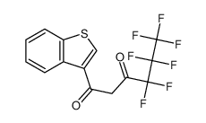 1-(1-benzothiophen-3-yl)-4,4,5,5,6,6,6-heptafluorohexane-1,3-dione 362-57-2