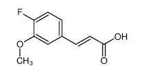 4-氟-3-甲氧基肉桂酸