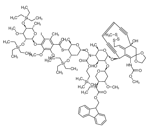 158862-55-6 structure, C96H142IN3O26S4Si4