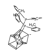 73881-42-2 structure, C38H28FeP2