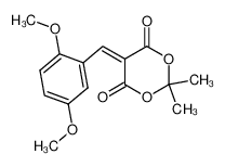 117646-10-3 spectrum, 5-(2',5'-dimethoxybenzylidene)-2,2-dimethyl-1,3-dioxane-4,6-dione