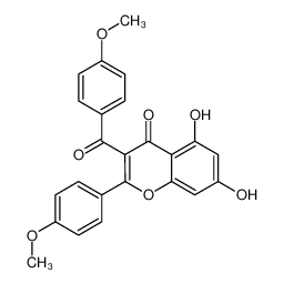 5,7-dihydroxy-3-(4-methoxybenzoyl)-2-(4-methoxyphenyl)chromen-4-one 874519-13-8