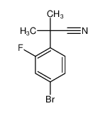 2-(4-Bromo-2-fluorophenyl)-2-methylpropanenitrile 749928-77-6