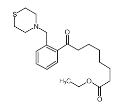 ethyl 8-oxo-8-[2-(thiomorpholin-4-ylmethyl)phenyl]octanoate 898782-68-8