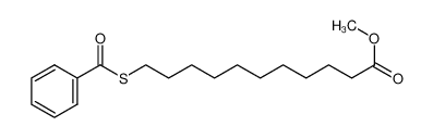 1228105-50-7 spectrum, methyl 11-benzoylthioundecanoate