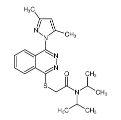 606122-25-2 structure, C21H27N5OS