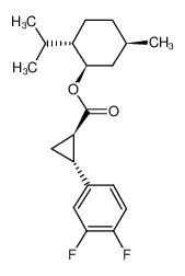 376608-68-3 (1R,2S,5R)-2-isopropyl-5-methylcyclohexyl trans-(1R,2R)-2-(3,4-difluorophenyl)cyclopropanecarboxylate