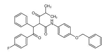 163217-67-2 spectrum, 2-[2-(4-fluorophenyl)-2-oxo-1-phenylethyl]-4-methyl-3-oxo-N-(4-phenylmethoxyphenyl)pentanamide