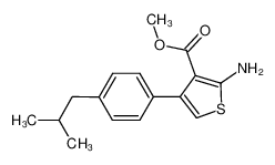 methyl 2-amino-4-[4-(2-methylpropyl)phenyl]thiophene-3-carboxylate 350990-40-8