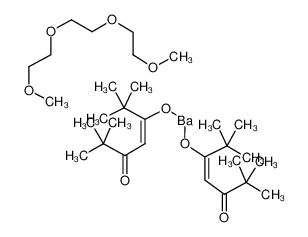 BIS(2,2,6,6-TETRAMETHYL-3,5-HEPTANEDIONATO)BARIUM TRIGLYME ADDUCT