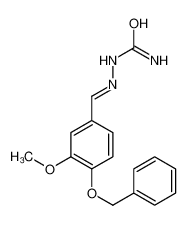 [(3-methoxy-4-phenylmethoxyphenyl)methylideneamino]urea 81263-72-1