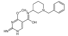 2-amino-N-(1-benzylpiperidin-3-yl)-4-methoxypyrimidine-5-carboxamide 84332-21-8