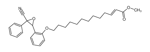 77733-84-7 (2E)-13-[2-(3-Cyan-trans-3-phenyl-2-oxiranyl)phenoxy]-2-tridecensaeure-methylester