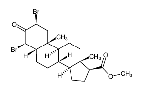 114127-58-1 2β,4β-dibromo-3-oxo-5β-androstane-17β-carboxylic acid methyl ester