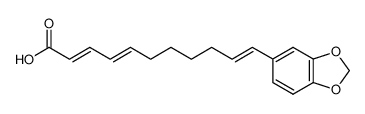 72967-09-0 spectrum, 11-(3',4'-methylenedioxyphenyl)-undeca-2(E),4(E),10(E)-trienoic acid