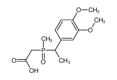 89815-77-0 2-[1-(3,4-dimethoxyphenyl)ethyl-methylphosphoryl]acetic acid