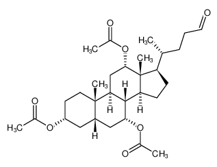 87899-19-2 spectrum, Cholan-24-al, 3,7,12-tris(acetyloxy)-, (3a,5b,7a,12a)-