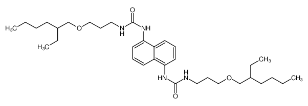 Urea, N,​N''-​1,​5-​naphthalenediylbis[N'-​[3-​[(2-​ethylhexyl)​oxy]​propyl]​- 71216-01-8