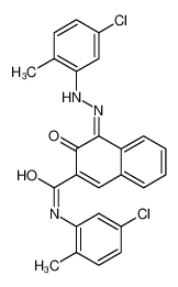 (4Z)-N-(5-chloro-2-methylphenyl)-4-[(5-chloro-2-methylphenyl)hydrazinylidene]-3-oxonaphthalene-2-carboxamide 6535-48-4