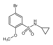 5-Bromo-N-cyclopropyl-2-methoxybenzenesulfonamide 914302-35-5