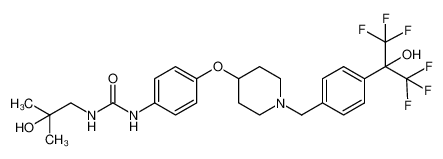 1299487-13-0 structure, C26H31F6N3O4