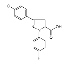 3-(4-CHLOROPHENYL)-1-(4-FLUOROPHENYL)-1H-PYRAZOLE-5-CARBOXYLIC ACID 618102-39-9