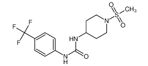 1-(1-(methylsulfonyl)piperidin-4-yl)-3-(4-(trifluoromethyl)phenyl)urea 1020266-08-3