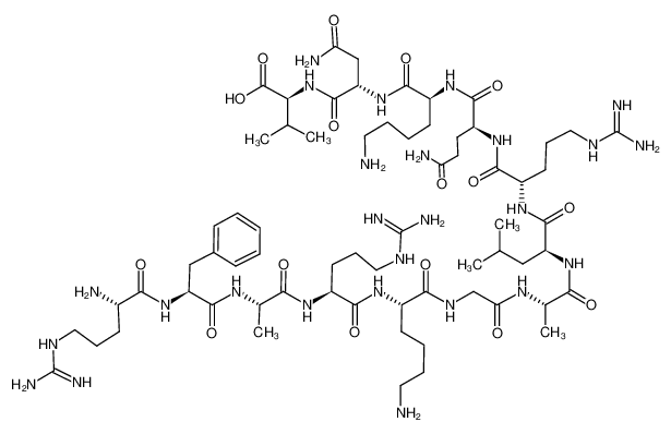 121545-65-1 structure, C67H118N26O16