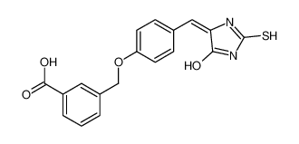 3-[[4-[(E)-(5-oxo-2-sulfanylideneimidazolidin-4-ylidene)methyl]phenoxy]methyl]benzoic acid 6201-12-3