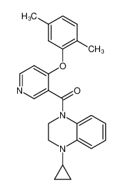 (4-环丙基-3,4-二氢-1(2H)-喹喔啉基)[4-(2,5-二甲基苯氧基)-3-吡啶基]甲酮