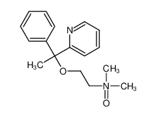 Dimethyl{2-[1-phenyl-1-(2-pyridinyl)ethoxy]ethyl}amine oxide 97143-65-2