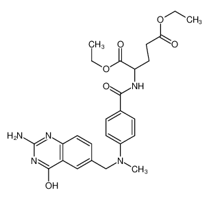 diethyl 2-[[4-[(2-amino-4-oxo-1H-quinazolin-6-yl)methyl-methylamino]benzoyl]amino]pentanedioate 58677-09-1