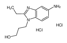 3-(5-Amino-2-ethyl-benzoimidazol-1-yl)-propan-1-ol dihydrochloride 1185302-02-6