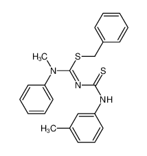 84919-11-9 benzyl N-methyl-N'-[(3-methylphenyl)carbamothioyl]-N-phenylcarbamimidothioate