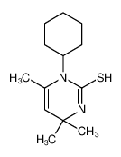 3-cyclohexyl-4,6,6-trimethyl-1H-pyrimidine-2-thione 18957-54-5