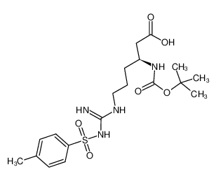 (3S)-6-[[amino-[(4-methylphenyl)sulfonylamino]methylidene]amino]-3-[(2-methylpropan-2-yl)oxycarbonylamino]hexanoic acid 136271-81-3