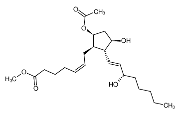 55022-57-6 spectrum, (Z)-7-[(1R,2R,3R,5S)-5-ACETOXY-3-HYDROXY-2-((E)-(S)-3-HYDROXY-OCT-1-ENYL)-CYCLOPENTYL]-HEPT-5-ENOIC ACID METHYL ESTER