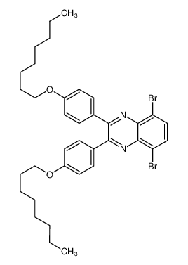 5,8-dibromo-2,3-bis(4-(octyloxy)phenyl)quinoxaline