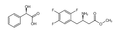 (R)-(-)-mandelic acid salt of (R)-methyl 3-amino-4-(2,4,5-trifluorophenyl)butanoate 1253055-94-5