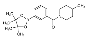 Methanone, (4-​methyl-​1-​piperidinyl)​[3-​(4,​4,​5,​5-​tetramethyl-​1,​3,​2-​dioxaborolan-​2-​yl)​phenyl]​- 1509932-02-8