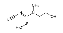 106580-77-2 methyl N'-cyano-N-(2-hydroxyethyl)-N-methylcarbamimidothioate