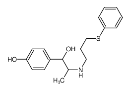 4-[1-hydroxy-2-(3-phenylsulfanylpropylamino)propyl]phenol 57476-29-6