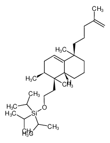 201210-01-7 Triisopropyl-{2-[(1S,2S,5R,8aR)-1,2,5-trimethyl-5-(4-methyl-pent-4-enyl)-1,2,3,5,6,7,8,8a-octahydro-naphthalen-1-yl]-ethoxy}-silane