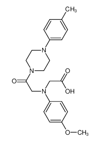 ((4-Methoxyphenyl){2-[4-(4-methylphenyl)piperazin-1-yl]-2-oxoethyl}amino)acetic acid