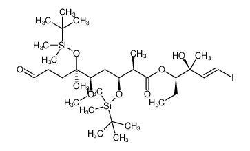 1330118-84-7 (2R,3S,5R,6R)-(3R,4S,E)-4-hydroxy-6-iodo-4-methylhex-5-en-3-yl 3,6-bis((tert-butyldimethylsilyl)oxy)-5-methoxy-2,6-dimethyl-9-oxononanoate