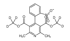 bis(trideuteriomethyl) 2,6-dimethyl-4-(2-nitrophenyl)pyridine-3,5-dicarboxylate 125464-52-0
