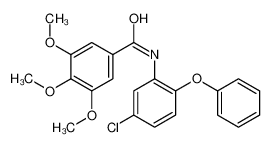 N-(5-chloro-2-phenoxyphenyl)-3,4,5-trimethoxybenzamide 112974-55-7