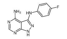 3-N-(4-fluorophenyl)-2H-pyrazolo[3,4-d]pyrimidine-3,4-diamine 522629-08-9